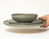 Trio de prato principal + sobremesa + tigela individual