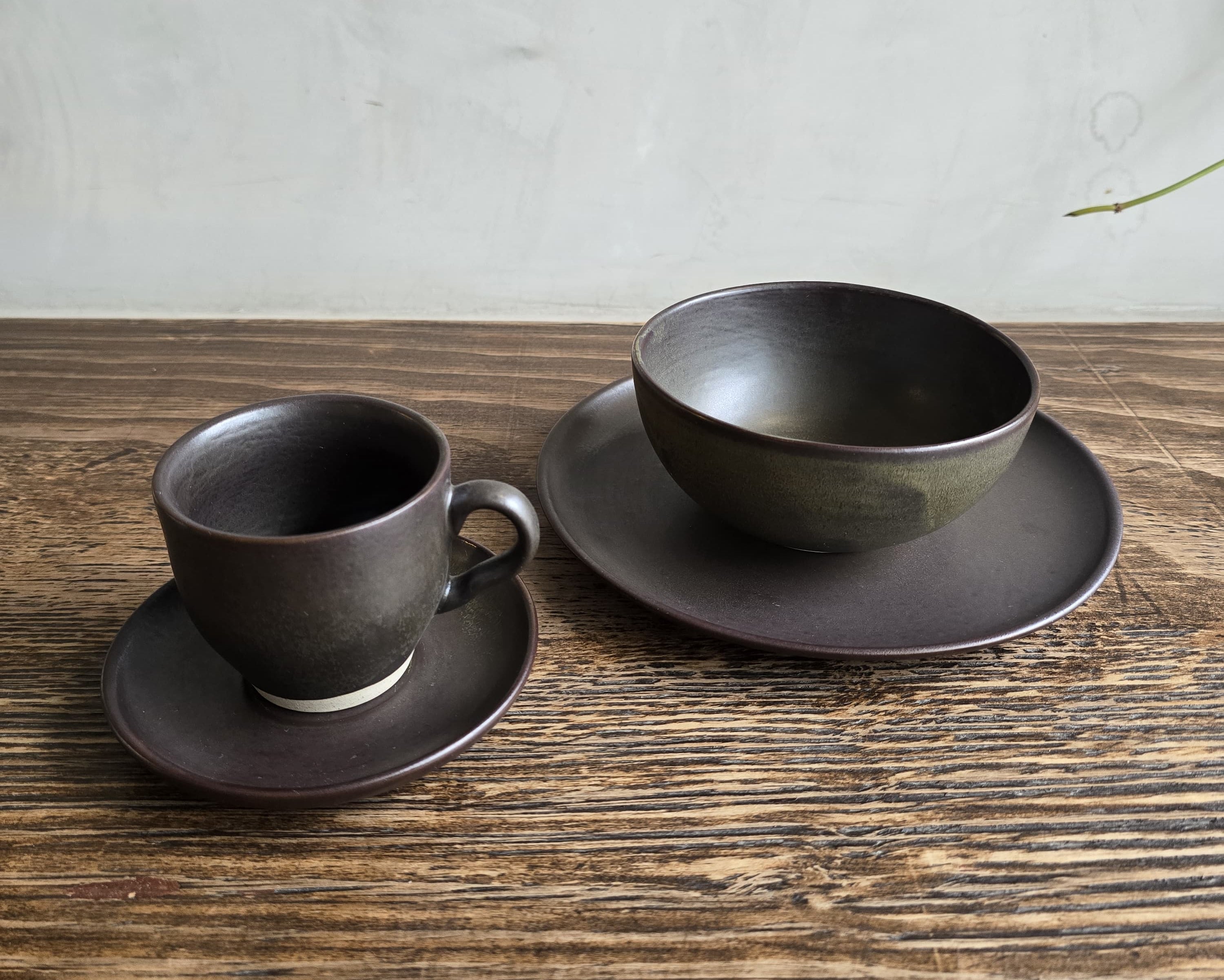 Duo de cerâmicas para café da manhã